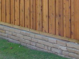 Dry-stack retaining wall photo